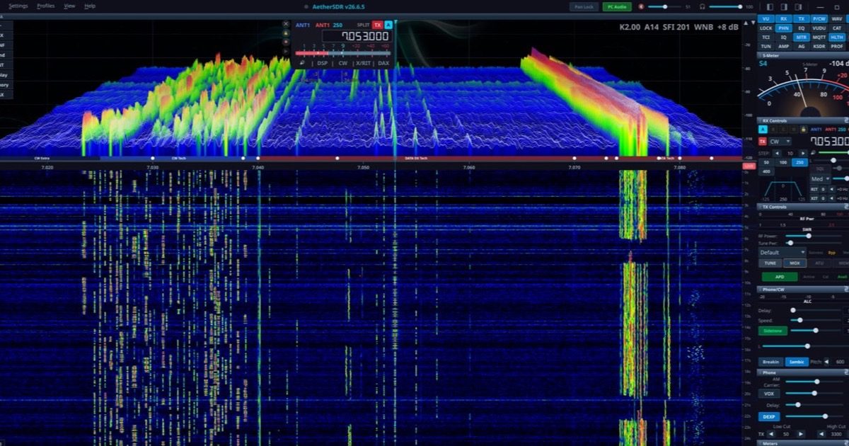 AetherSDR - multiplatformowe oprogramowanie do pracy z SDR